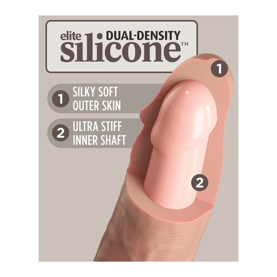KING COCK - ELITE DILDO SILICONE REALISTA 28 CM
